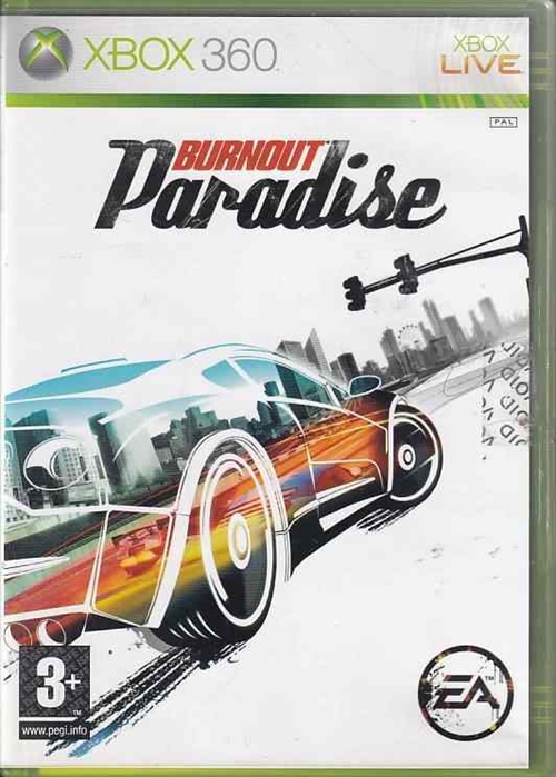 Burnout Paradise - XBOX Live - XBOX 360 (B Grade) (Genbrug)